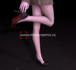 BaGe.VAM_BaGe_Shoe12翻毛绒带装饰高跟鞋